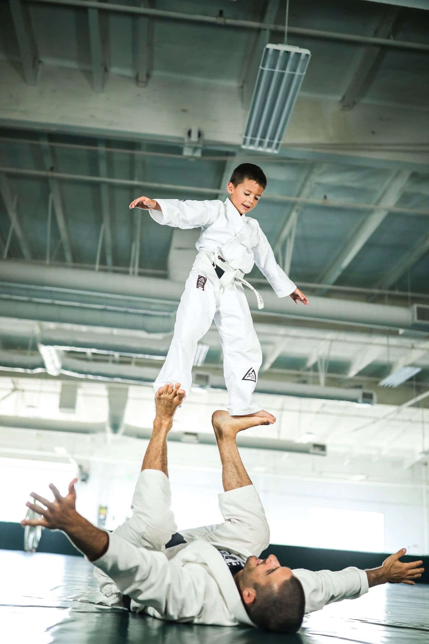 Kids practicing Gracie Bullyproof techniques