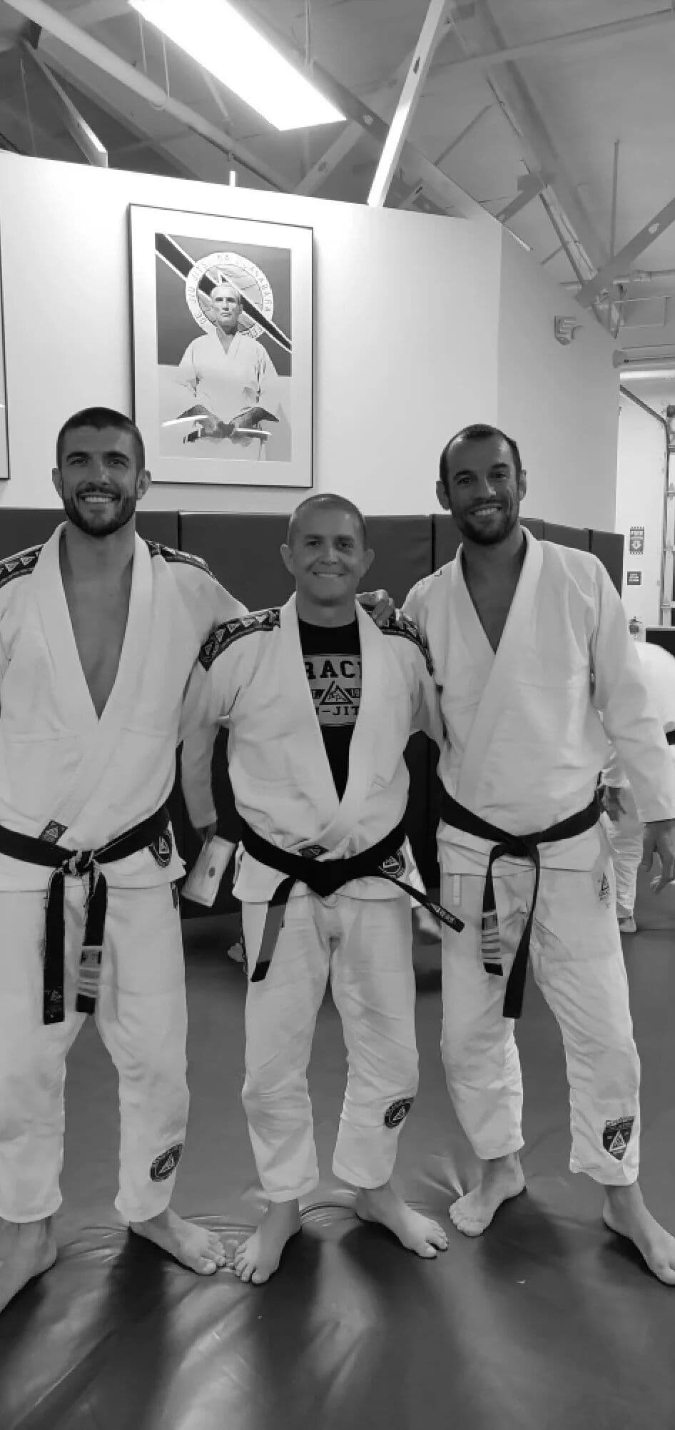 Matt Becker with Rener and Ryron Gracie